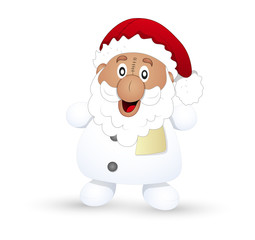 Happy Cute Old Santa Claus