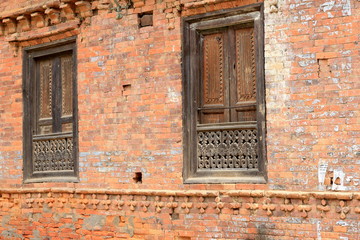 Fototapeta na wymiar Newar style house. Dhulikhel-Nepal. 1043