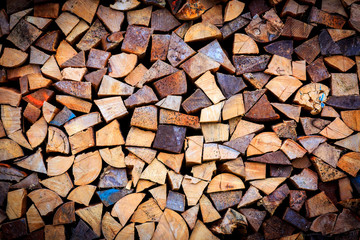 Firewood wall