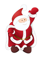 Dancing Santa Claus Character Vector