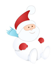 Playing Sliding Snowman Character