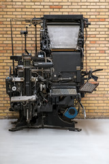 Linotype machine - obrazy, fototapety, plakaty