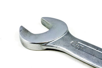 closeup of a wrench