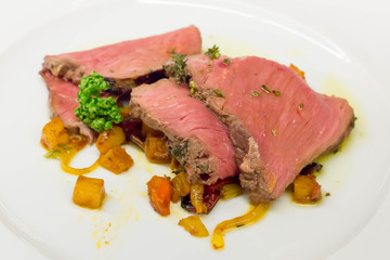 Roast Beef with vegetables