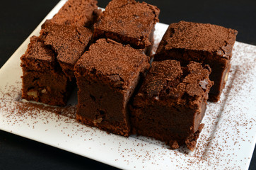 Delicous chocolate brownies