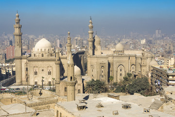 Downtown of Cairo seen from the Saladin Citadel (Egypt) © Noradoa