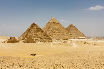 Fototapeta na wymiar The Pyramids of Giza