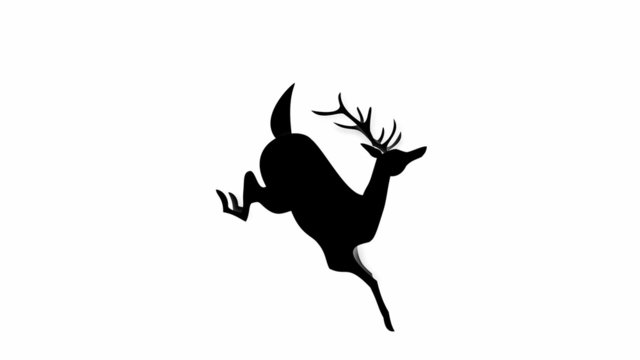 Running deer animation.