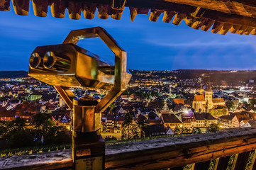 Esslingen am Neckar views from Castle stairs, Germany