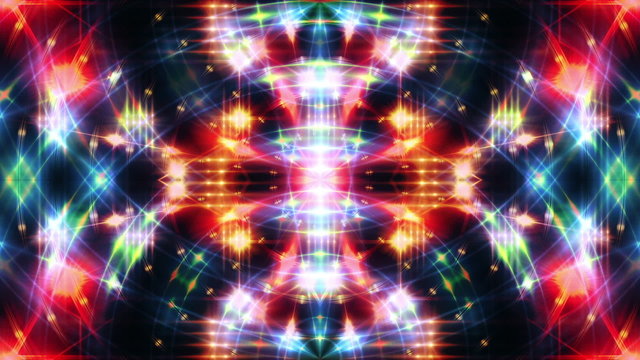 abstract loop motion background, kaleidoscope light