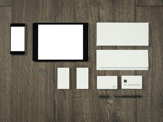 Mockup business template.  Premium