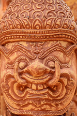 Fototapeta na wymiar Close up of thailand giant face