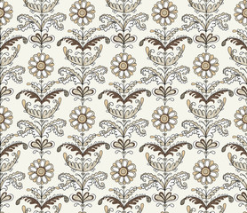 Delicate seamless pattern with flowers.