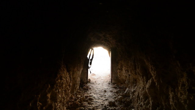 Dolly Pan of Abandon Gold Silver Mine Daytime