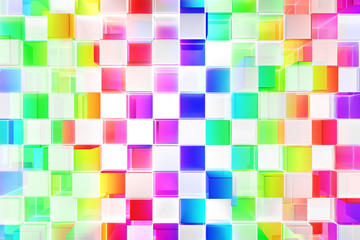 Colorful blocks abstract background