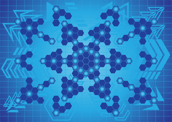 Fototapeta premium Hexagonal expansion01