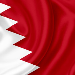 Bahrain waving flag