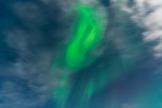Aurora above Grundarfjörður, Iceland