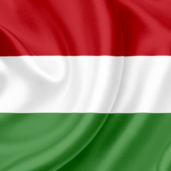 Hungary waving flag