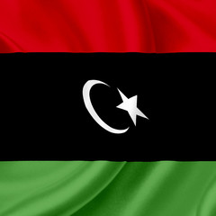 Libya waving flag