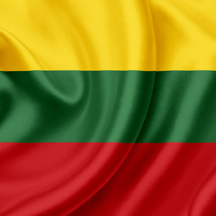 Lithuania waving flag