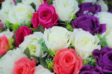 beautiful of rose artificial flowers