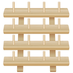 Wood Rack for spools of thread, sew, tailor, quilt, DIY crafts