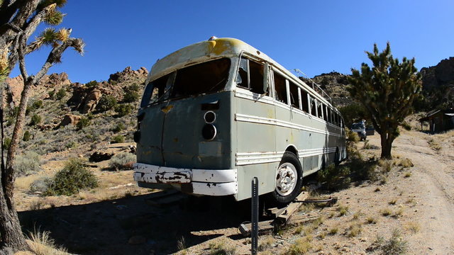 Abandon Bus in the Mojave Desert