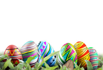 Easter eggs background