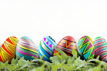 Easter eggs background