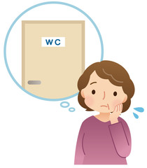 頻尿に悩む女性