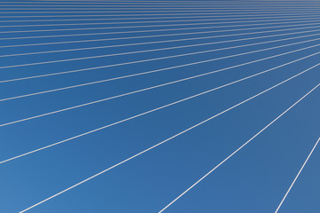 Steel cables over sky background. Abstract pattern.