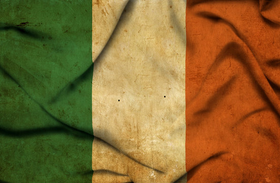 Ireland waving flag