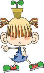 여자어린이이미지