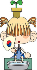 여자어린이이미지