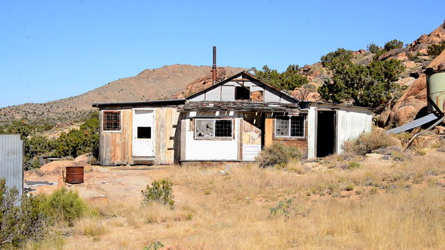 Abandon Mining Camp in the Mojave Desert  