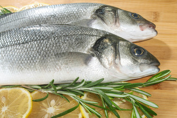 seabass with lemon and rosemary