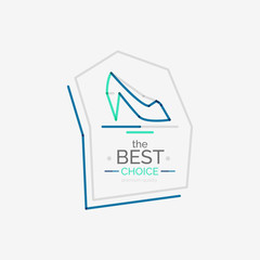 Minimal line design shopping stamps, best choice