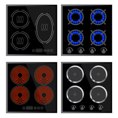 Kitchen - hobs set, household appliances