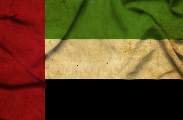 United Arab Emirates waving flag