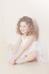 Fototapeta premium Young ballerina smiling