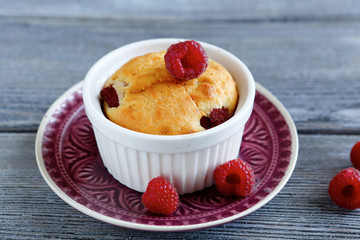 Delicious cake with berries