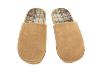Home slippers. Isolated on white background