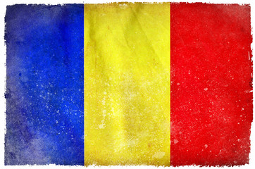 Chad grunge flag