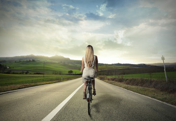 Fototapeta premium Bicycle ride