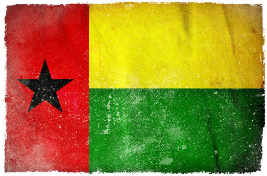 Guinea Bissau Grunge Flag