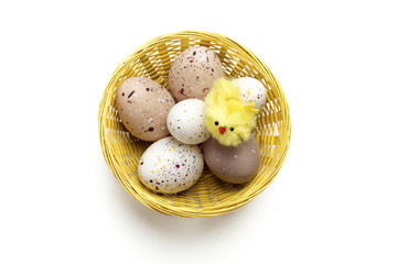 Easter decoration - wicker basket