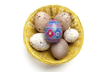Easter decoration - wicker basket