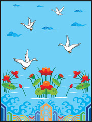 전통문양이미지