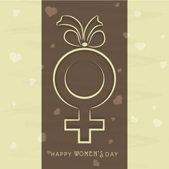 Women symbol for International Women's Day celebration.